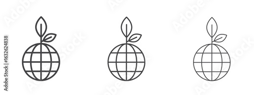 Environment icon in Line Art Style for Design collection