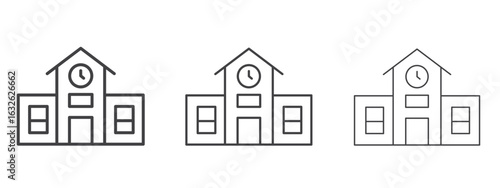 Campus icon in Line Art Style for Design collection