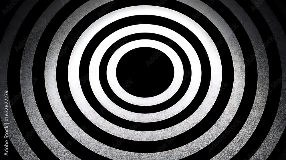 Naklejka premium Artistic black white circles high resolution background