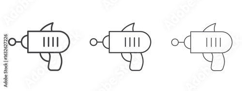 Blaster icon in Line Art Style for Design collection