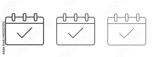 Appointment icon in Line Art Style for Design collection