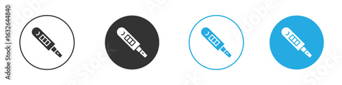 Pregnancy test icon in editable flat vector in black and white