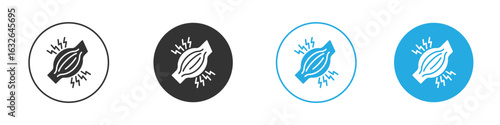 Myalgia icon in editable flat vector in black and white