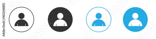 Individual icon in editable flat vector in black and white