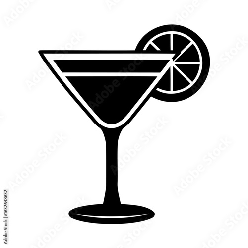 Elegant Martini Glass with Refreshing Citrus Garnish for Sophisticated Celebrations