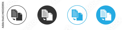 Compare icon in editable flat vector in black and white
