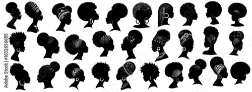 Silhouettes black women