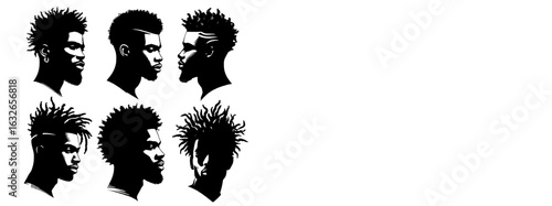 Silhouettes black men