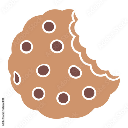 Chocolate Chip Cookie with Bite