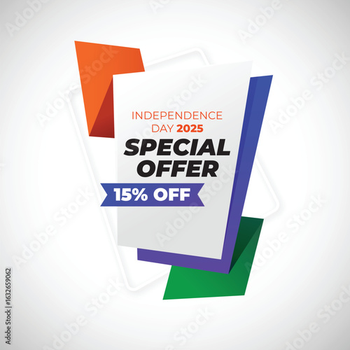15 August Independence day sale Ad Template Design.