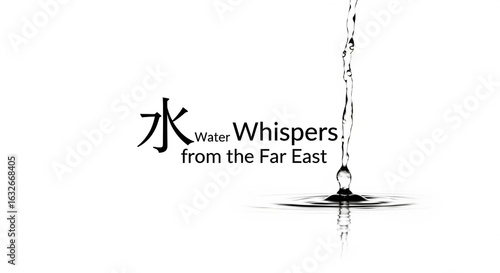 water splash on white background