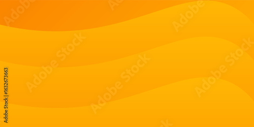 Vector illustration of abstract wavy layers in a vibrant orange gradient. The smooth, flowing shapes create an energetic and modern background texture