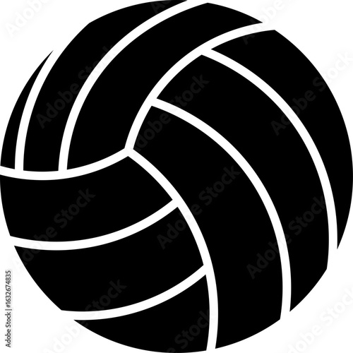 Volleyball ball icon vector 