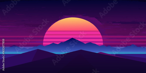 Abstract dark purple and deep blue gradient background with subtle glowing highlights perfect for modern banners and advertisements