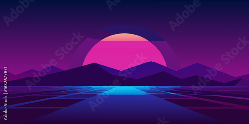 Abstract dark purple and deep blue gradient background with subtle glowing highlights ideal for modern banners advertisements and digital design projects