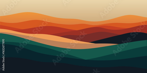 Warm earthy gradient design featuring terracotta and olive green hues perfect for banners advertisements and natural themed backgrounds