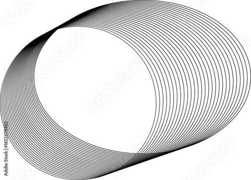 Abstract vector design featuring a modern 3D mesh structure composed of flowing curved lines.