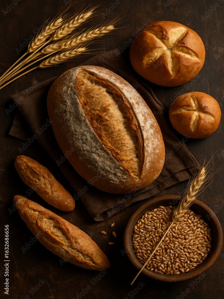 Obraz premium bread and wheat