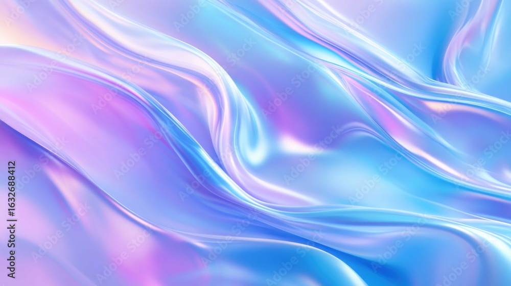 Obraz premium Soft flowing silk fabric in pastel colors with a dreamy background