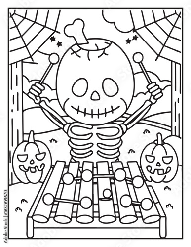 "Halloween Coloring Pages | Fun and Spooky Designs for Kids and Adults – Pumpkins, Ghosts, Witches & More"