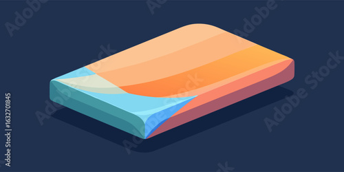 A smooth vibrant gradient banner design featuring soft pastel shades of orange pink and blue perfect for advertisements and promotional materials
