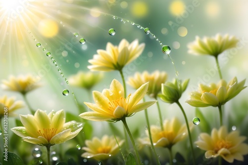 yellow flower background