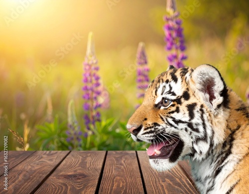 tiger in the jungle