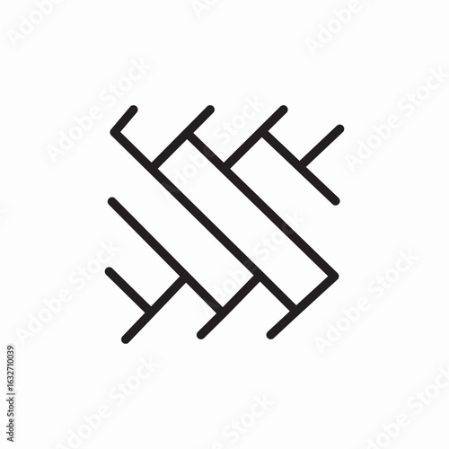 ground tiles icon sign vector