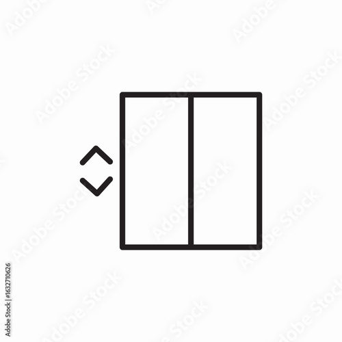 lift elevator icon sign vector