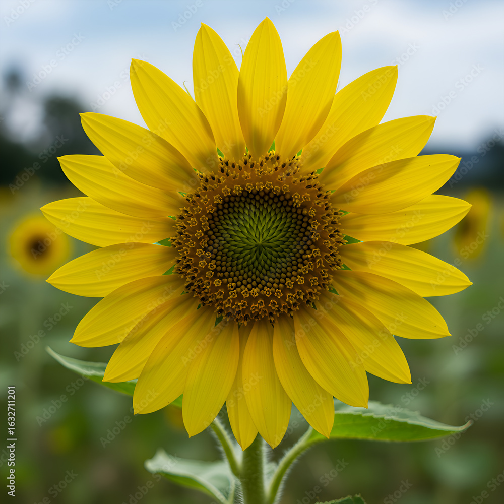 Fototapeta premium sunflower on the field