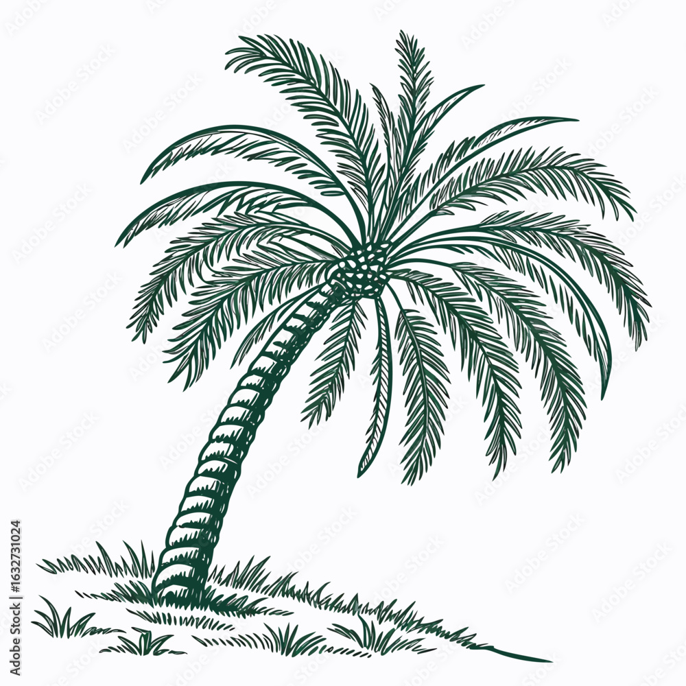 Fototapeta premium jelly palm tree vector illustration