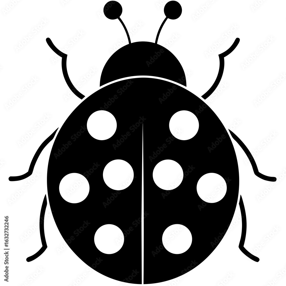 Obraz premium ladybug on white background