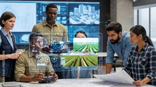 Team Monitors Crops with Drone and Technology