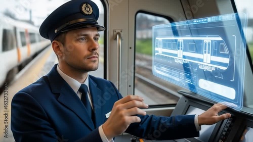 Train Driver Uses Futuristic HUD Display