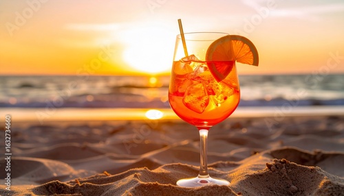 Aperol Spritz Sunset Beach Bliss