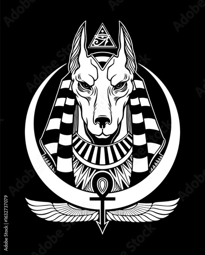 Ancient egyptian god Anubis