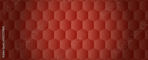 modern abstract background with a 3D hexagonal pattern in shades of red. The geometric texture creates depth and a futuristic look, perfect for design, technology, and digital projects.