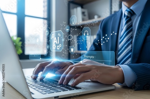 Online Business Strategy with Digital Tablet and Icons.