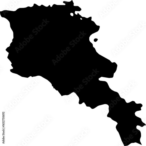Armenia map (Mercator projection)