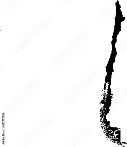 Chile map (Mercator projection)