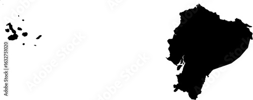 Ecuador map (Mercator projection)