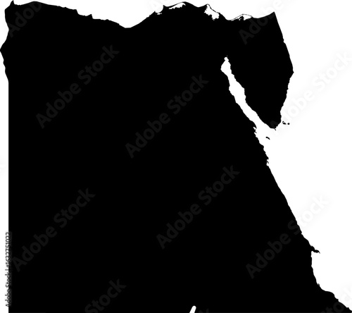 Egypt map (Mercator projection)