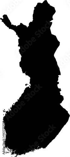 Finland map (Mercator projection)