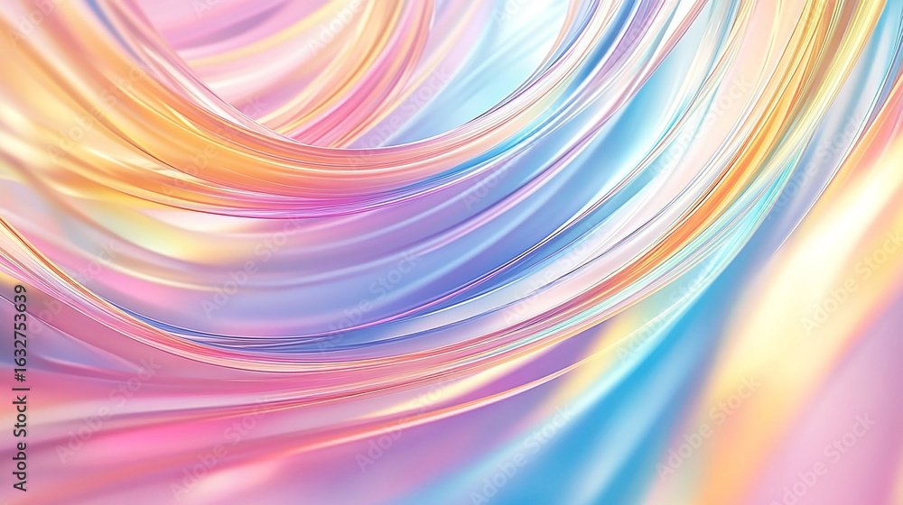 Obraz premium Abstract swirls of pastel colors creating a dreamy atmosphere