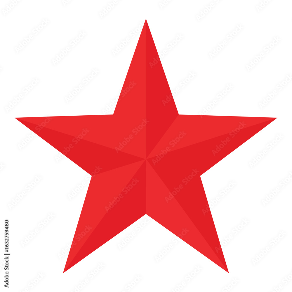 Obraz premium Red christmas star design element