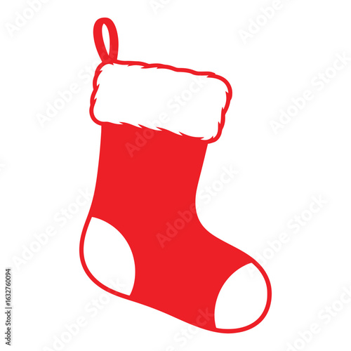 Christmas stocking design element