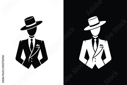 Costume designer icon vector on White Background ,Vector Art Illustration on white background.
