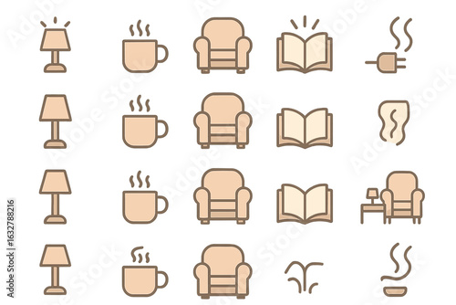 Warm and cozy indoor elements create a welcoming atmosphere for relaxation and reading