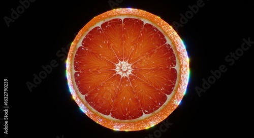 Vibrant citrus slice