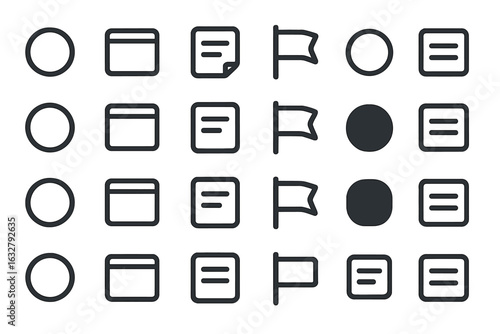Daily routine icons representing morning activities, household tasks, and evening relaxation in a cozy home setting
